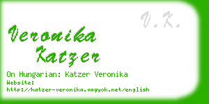 veronika katzer business card